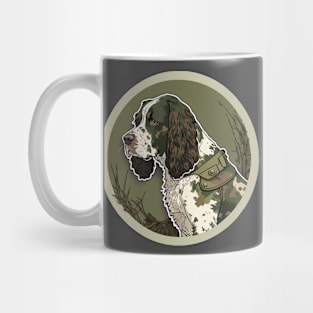 English Springer Spaniel Camouflage Motif Mug